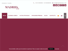 Tablet Screenshot of madridandyou.com